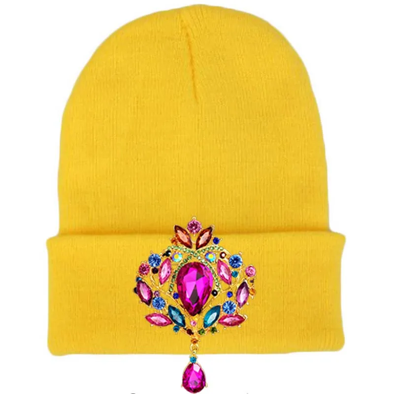 Новая Вязаная Зимняя женская шапка Skullies Beanies Головные уборы Роскошные