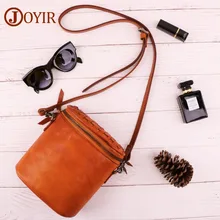 JOYIR Genuine Leather Bags Handbags Small Crossbody Bags For Women 2018 Kniting Shoulder Messenger Bucket Bags Bolsos Mujer 8689 JOYIR Genuine Leather Bags Handbags Small Crossbody Bags For Women 2018 Kniting Shoulder Messenger Bucket Bags Bolsos Mujer 8689