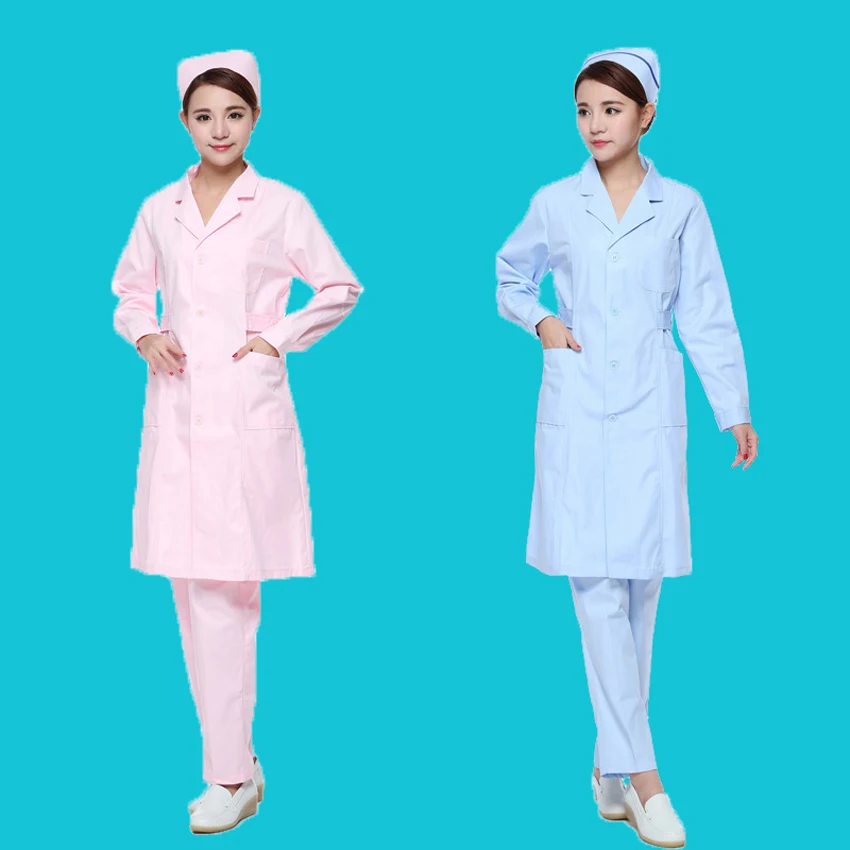 Высокое качество короткий и полный рукав спа Больница униформа медсестры женское платье Медицинские костюмы Твердые Скраб Топы клиника одежда