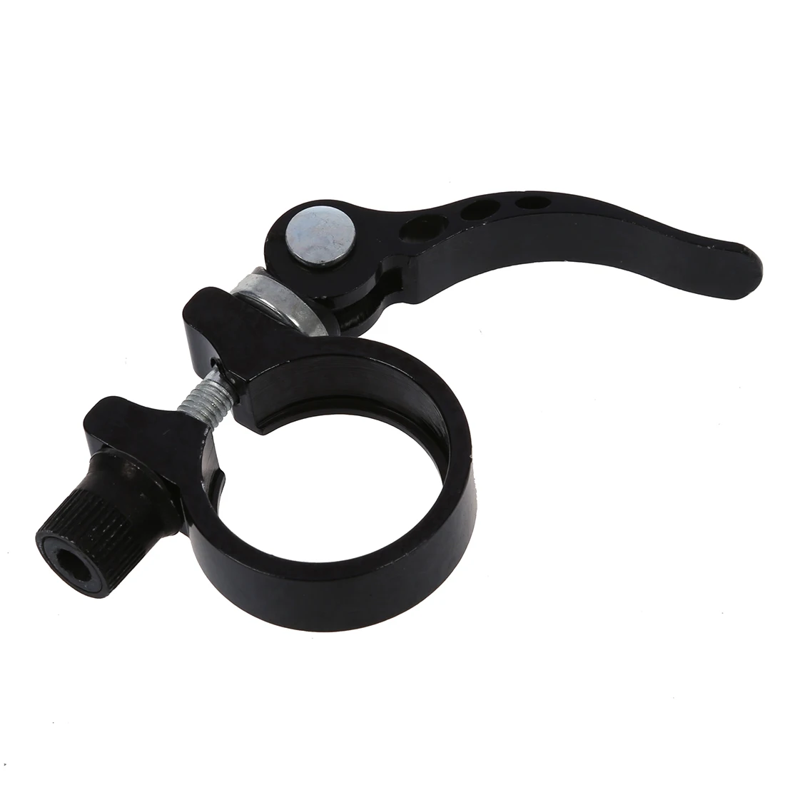 Bike Bicycle Quick Release Seat Post Seatpost Clamp Aluminium Alloy Black 31.8mm