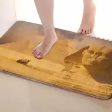 Коврик для ванной в египетском стиле, Забавный Противоскользящий коврик для ванной, занавески, аксессуары для душа, подходящая занавеска для душа