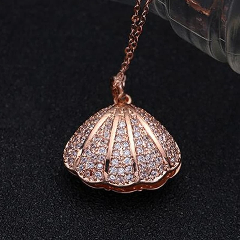 ZN Мода ожерелье s подвески для женщин пресноводный кулон с жемчужной раковиной колье ожерелье для женщин массивный кулон подарок