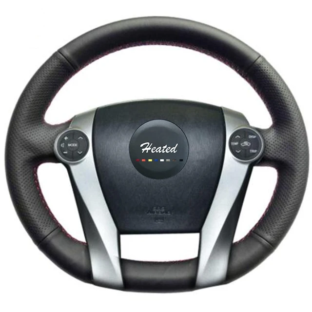 Steering Wheel Cover For Toyota Prius 2009 2017 Aqua Car Steering Wheel Cover For Toyota Prius 2009 2017 Aqua Car Accessories Microfiber Leather Braid On The