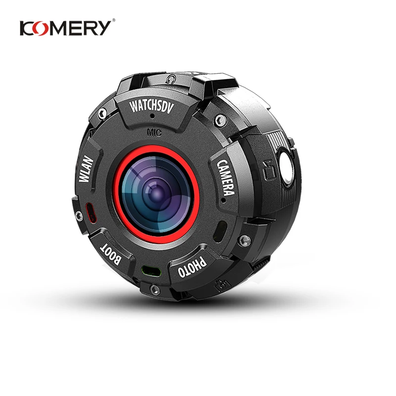 KOMERY Sport Camera HD1080P Mini Camera Support