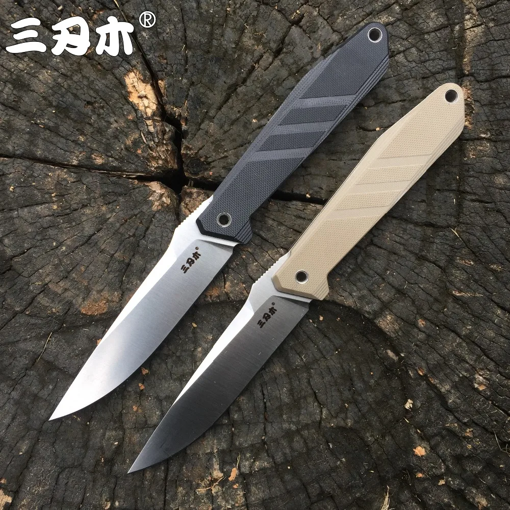Sanrenmu S768 нож с фиксированным лезвием 12C27 лезвие для кемпинга, охоты, тактического бушкрафта, для выживания на открытом воздухе, для рыбалки, EDC инструмент, ножи