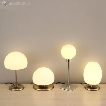 

Nordic Modern Simple Glass Table Lamp LED Iron Desk Lamps for Living Room Bedside Bedroom Office Home Lighting Fixtures Decor
