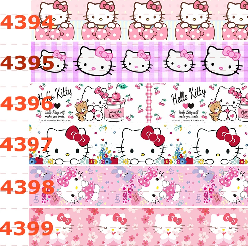 

10yards - different sizes -Grosgrain ribbon with Cartoon cat printed - Cutie cartoon ribbon/180718-4394-4399