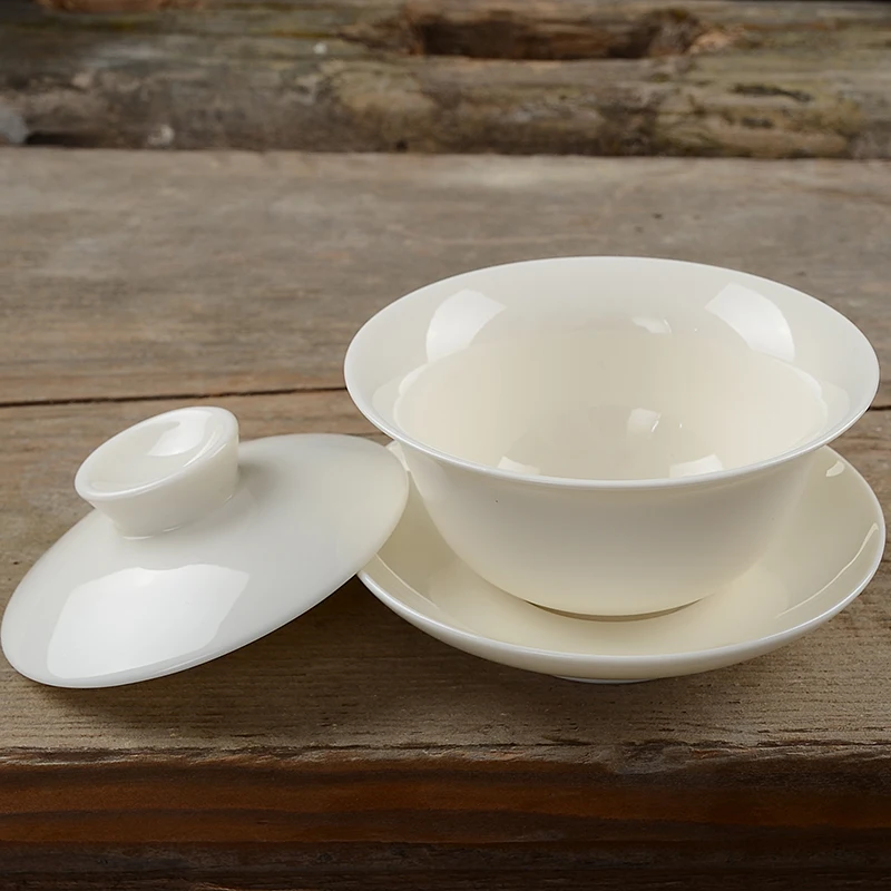Традиционный китайский чай Gaiwan чайный сервиз из белого фарфора чайная чаша Tureen