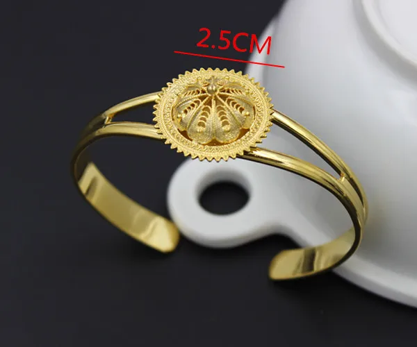 Бангуи Золотые/эфиопские ювелирные изделия крест браслет и золотого цвета