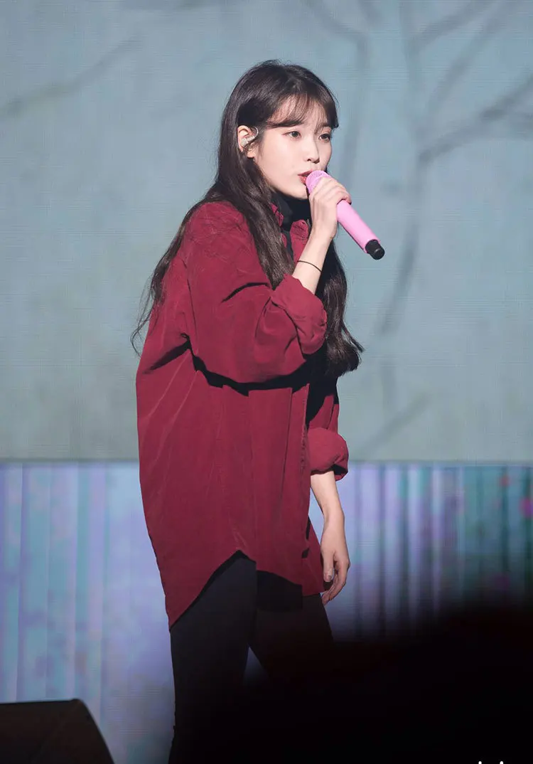 Kpop IU Lee Ji Eun одинаковые уличные цвета, соответствующие вязанию, теплые толстовки для женщин, винно-красный вельвет свитшоты с лацканами, женская одежда
