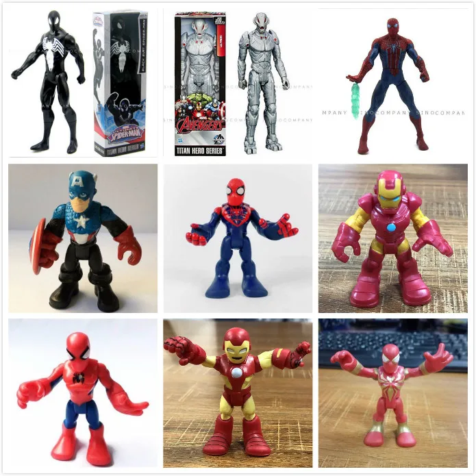 

30CM Marvel Avengers Super Hero Adventures Spiderman Hulk Iron Man Captain American Action Figure Toy Dolls for Kid