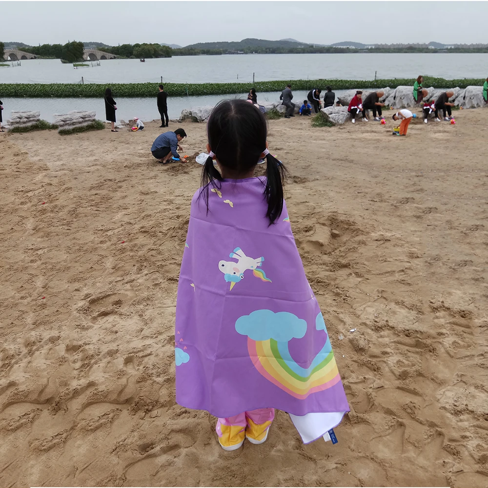 Zipsoft Beach Towel Microfiber Towels Printed Traveling Quick Dry Sport Swimming Bath Camping Christmas Gift Cartoon Larger Size