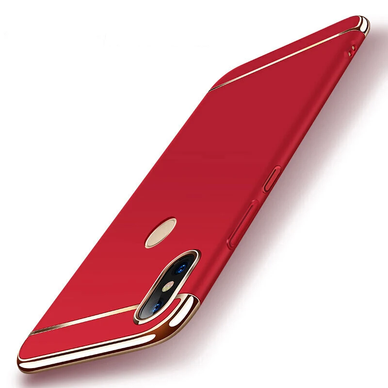 For Xiaomi Mi8 Case Mofi Lite Cover Hard Back Luxury Capa Coque Funda Mi 8 Black Red Gold |
