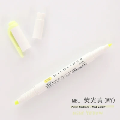 1 шт. японская Зебра Мягкий лайнер ручки для рисования маркер ручка двуглавая флуоресцентная ручка Arte Mark ручка хайлайтер - Цвет: 15