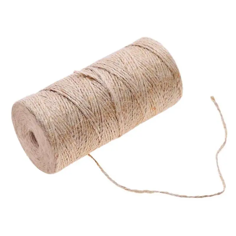 1 рулон 50/80/100 м джутовая пеньковая верёвка в наборе джуготовый ремешок шнур "сделай сам" для изготовления крафт вечерние упаковка для свадебного подарка шнуры Скрапбукинг Декор Сделай Сам