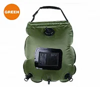 Army Green Hewolf уличные сумки для душа 20L Портативная сумка для душа Солнечная нагревательная водяная сумка складная карманная сумка для душа Семейный Кемпинг пляж - Цвет: Army Green