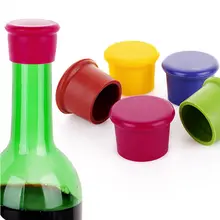 1 шт. Силиконовое для вина пробка для бутылки Утверждено Пищевой Силикон Прочный гибкий пробка для бутылки вина