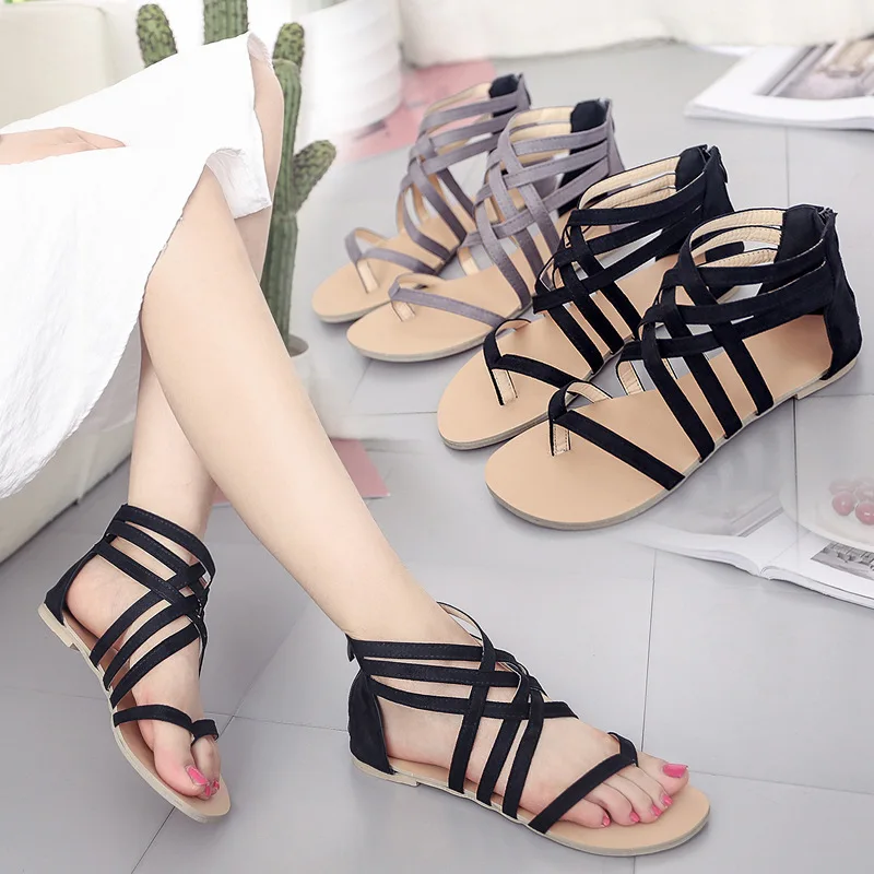 

2019 Women Sandals Bohemia Comfortable Ladies Shoes Beach Gladiator Sandal Women Casual Shoes Simple Female Shoes