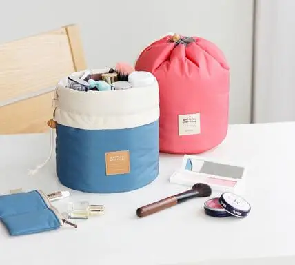 

Makeup Bag Travel Large Capacity Necessary Barrel Multifunctional Packaging Case Cosmetic Toilet Kit Bages