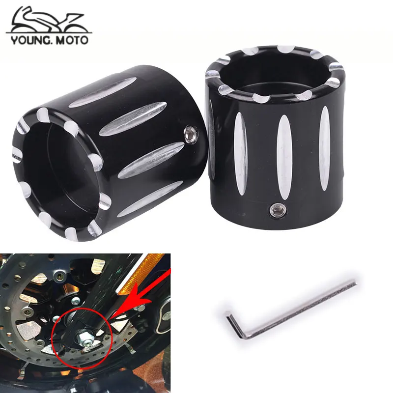 2pcs Front Axle Cover Cap CNC Aluminum RC Nut Rough Crafts Rear Axle