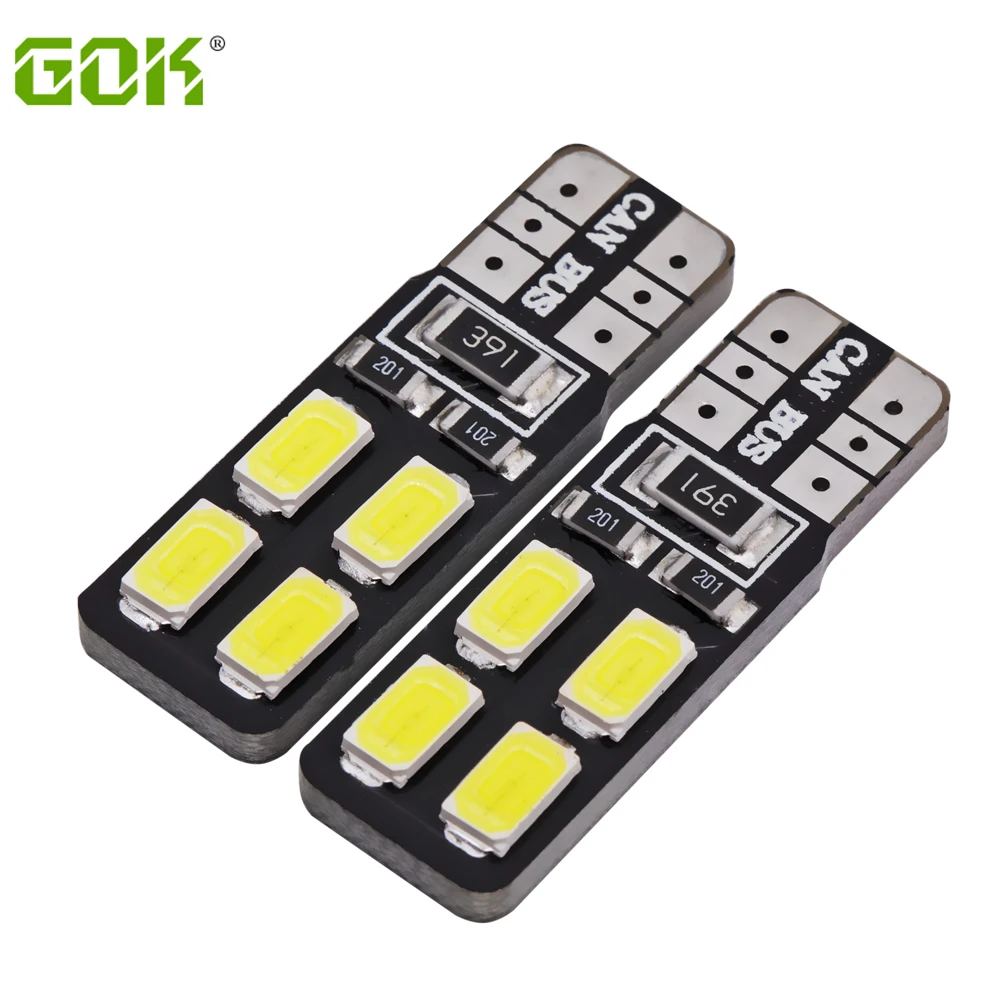Супер яркий! 10 X T10 W5W led canbus 8smd 194 168 5630 5730 SMD Canbus автомобильные лампы без ошибок