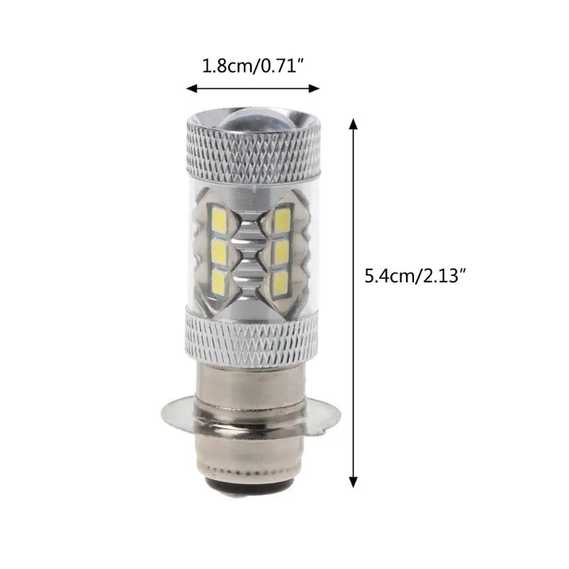Новинка PX15D H6 80W 6500K 16 светодиодная белая фара противотуманная для мотоцикла