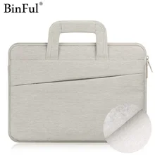 Binful нейлон ноутбук рукав чехол сумка для ноутбука для Macbook Air 11 13 12 15 Pro 13,3 15,4 retina унисекс лайнер рукав для 15,6 сумка