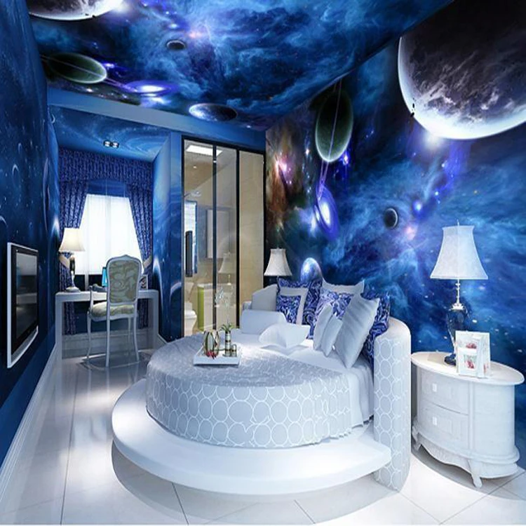 Buy Free Shipping large bedroom wall ceiling frescoed