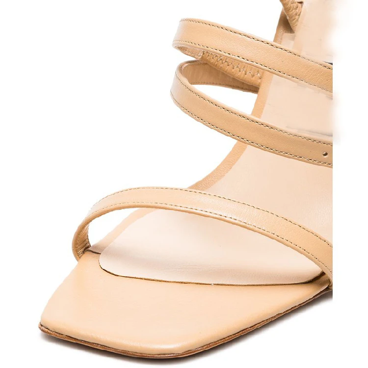 Модные дизайнерские женские босоножки на деревянном каблуке с геометрическим рисунком; женская обувь на асимметричном каблуке; Новинка; женская обувь на высоком каблуке для подиума
