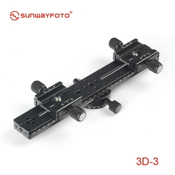 

SUNWAYFOTO 3D-3 Tripod Head 3D Stereo Stereoscopic Dual Cameras 4 Pieces Kit Professional Tripode Heads With Slide