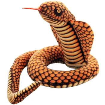 

Simulation of golden Python plush toys pillow creative spoof fake snake lovely Twist Funny doll 280 cm in length