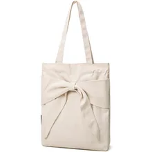 Холщовая Сумка на плечо с бантом зеленая сумка для покупок сумка-мессенджер повседневная сумка женская сумка простая модная сумка