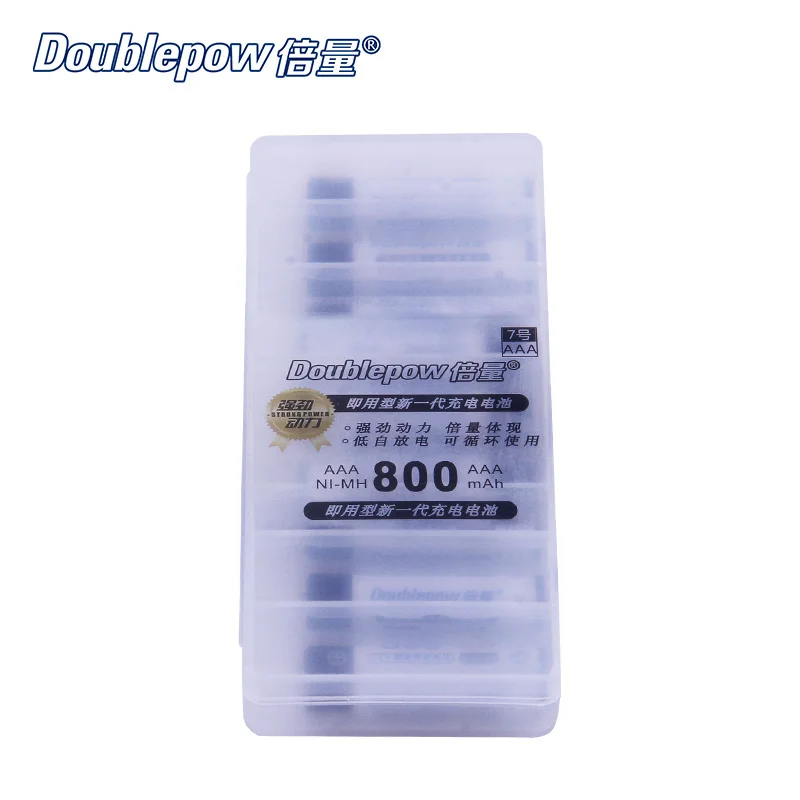 8 шт./партия doulepow DP-AAA800mA 1,2 в Ni-MH аккумуляторная батарея в фактической большой емкости аккумулятора 800 мА