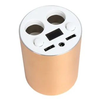 

USB Car Charger 3.1A Quick Charge Dual Ports Aluminium Alloy For Iphone X 8 Plus Fast Phone Charger #WLI