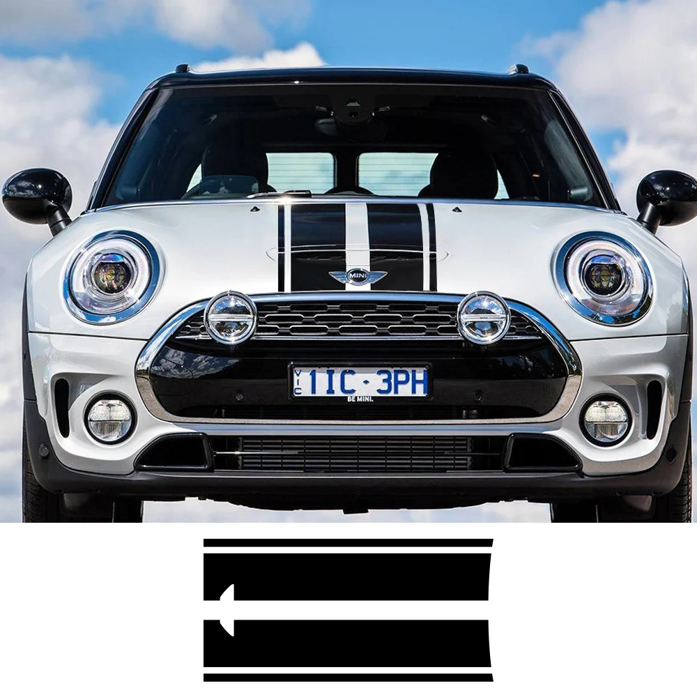 

Car Styling Head Hood Decal Stickers Stripe For MINI Cooper S One Countryman Clubman R55 R56 R60 R61 F54 F55 F56 F60 Accessories