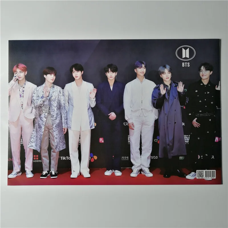 8*(42x29 см) Новые Bangtan Плакаты для мальчиков наклейки на стену подарок KPOP звезды v Bangtan мальчики SUGA Eat Jin j-hope плакаты наклейки на стену