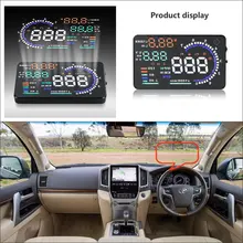 Автомобильный HUD Безопасный диск дисплей для Toyota Land Cruiser/Highlander/RAV4-Refkecting лобовое стекло дисплей экран проектор