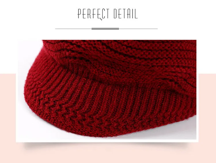 2018 Autumn And Winter New Cap Fashion Knit Shade Octagonal Beret Wild Art Painter Hat Soild Color ACI71 (4)