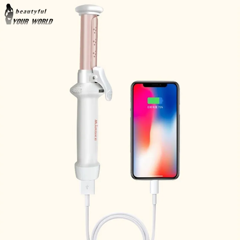 Щипцы для завивки волос с зарядкой от USB|Бигуди| |