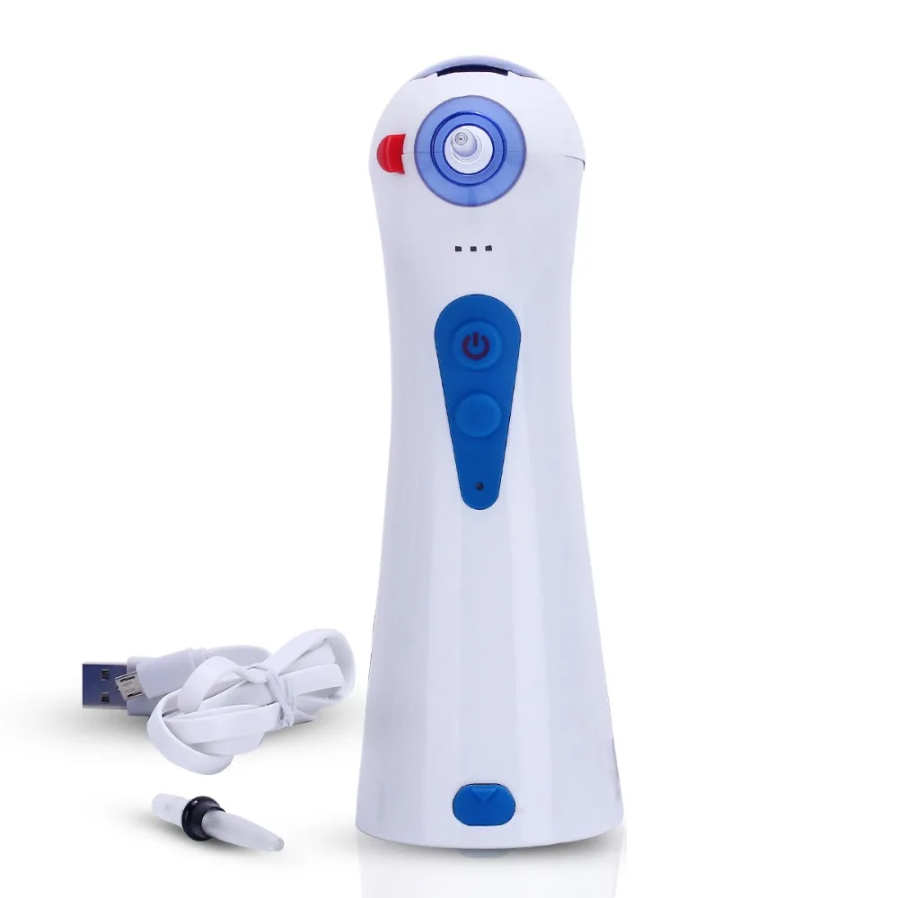 

USB Pro Electric Rechargeable Oral Irrigator Dental Flosser With 2 Nozzles & 120ML Water Tank Portable Daily Floss Pick