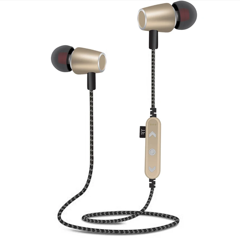 LWHWZT T14 Bluetooth 4 2 Headphone Sport Magnetic Headset Music TF Card Slot Earbuds With Microphone Earphones Wireless Android