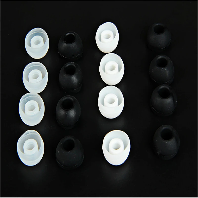 

Non-slip 2 pairs(4pcs) medium transparent silicone replacement earplugs tips Sony earplugs earplugs