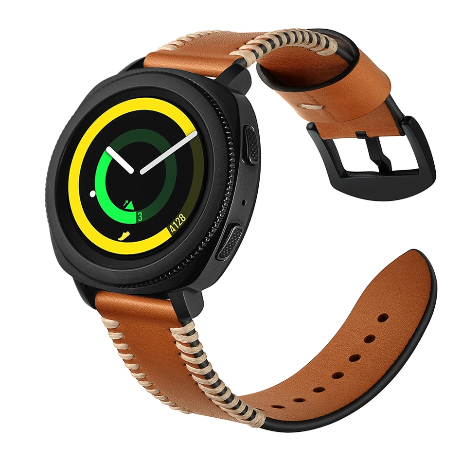 YILIZOMANA Смарт-часы кожаный ремешок для samsung gear S2 классический/Frontier Galaxy Watch 42 мм huawei Fossil Q Nokia ремешок для часов 20 мм