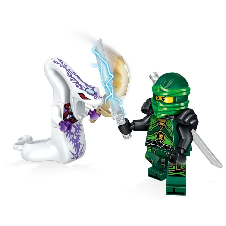 Ninja brick серия 24 шт./компл. строительные блоки героев фигурки Kai, jay, Cole, Nya Ллойд с Книги об оружии действие игрушечный ниндзя фигурные блоки подарки