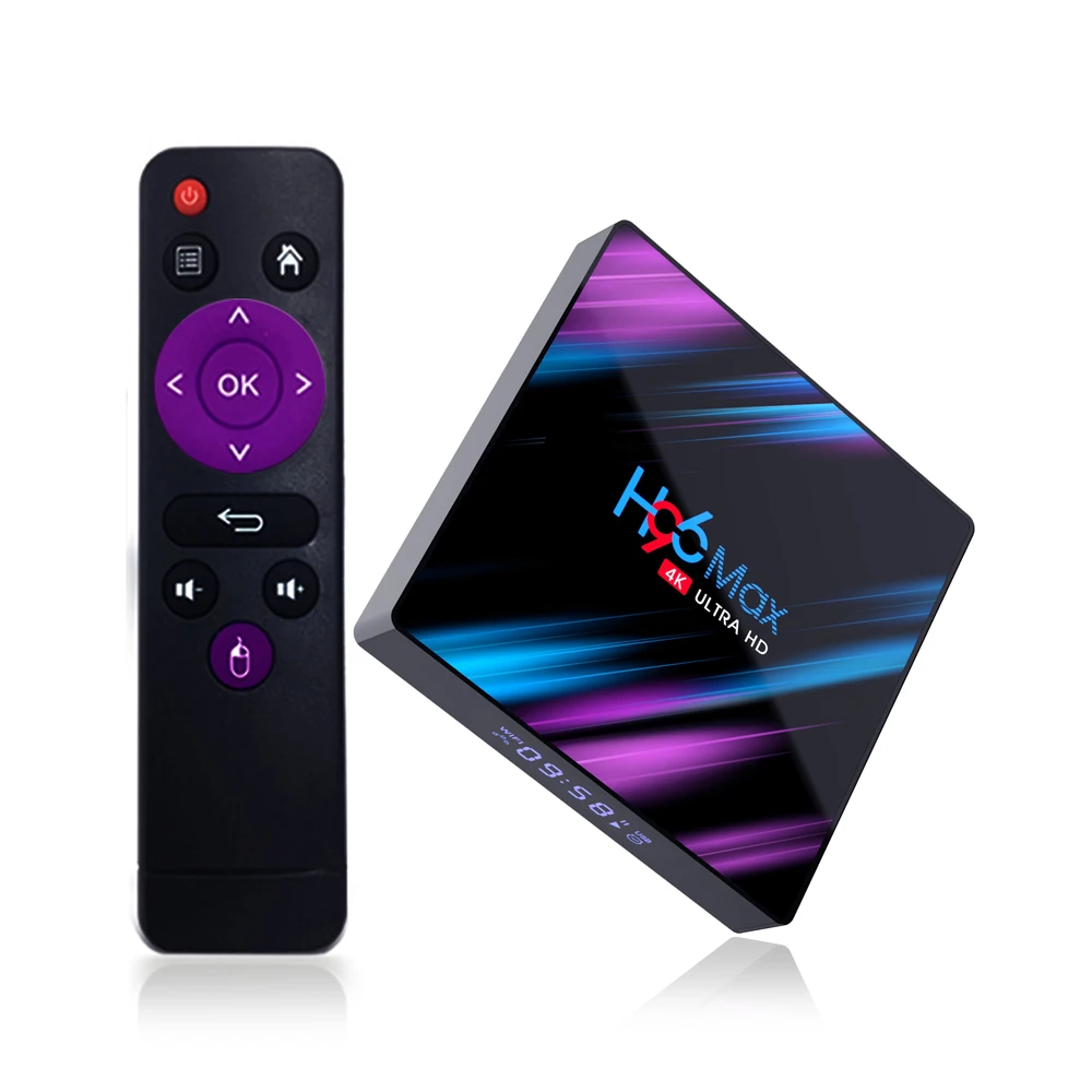 H96 Max Smart Android tv Box RK3318 Четырехъядерный 4K tv BOX 2 ГБ/16 ГБ 2.4G5G WiFi BT4.0 HD медиаплеер дисплей экран пульт дистанционного управления