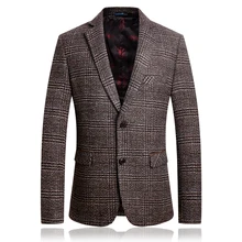 Шерстяной деловой блейзер для мужчин, хорошее качество, зимний шерстяной Повседневный блейзер для мужчин, толстый пиджак, костюм для мужчин