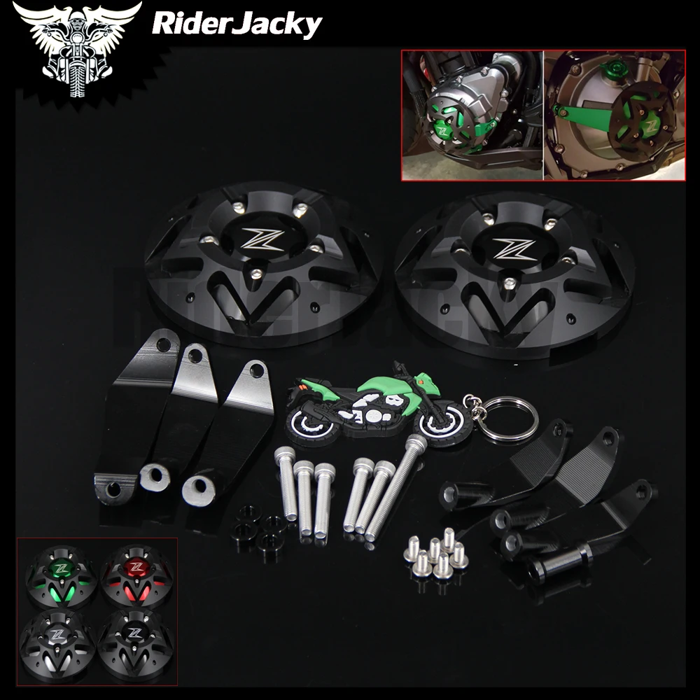 

RiderJacky NEW Design Motorcycle Engine Guard Protector Case Frame Slider Cover Protector Set For KAWASAKI Z900 Z 900 2017 2018