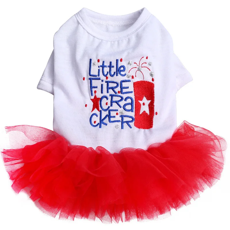 Multi Size Chihuahua Tutu Dress With Embroidery Letters Dog font b Pet b font Car Ballet