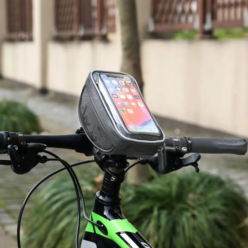 Велосипедная сумка MTB дорожный водонепроницаемый светоотражающий сенсорный экран " чехол для телефона велосипедная сумка верхняя Передняя труба рамка сумка аксессуары