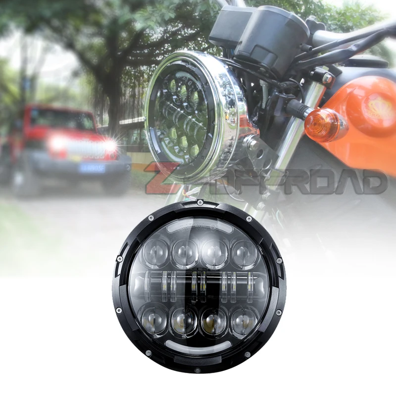 For Trike 2009 2013 7inch round led headlights with daytime running